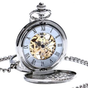 Orologio da Taschino Uomo Argento