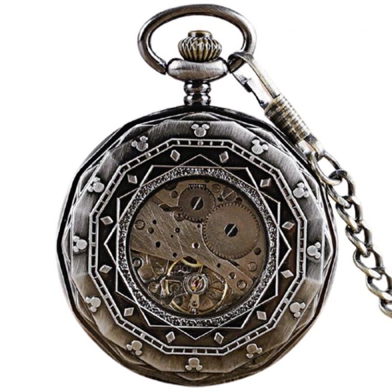 Montre De Poche Mécanique Squelette SIBOSUN Orologio Da Taschino Antique Phoenix E Dragon Skeleton Mens Meccanico Nero Half Hunter Hand Wind Montre Antique Remontage Manuel