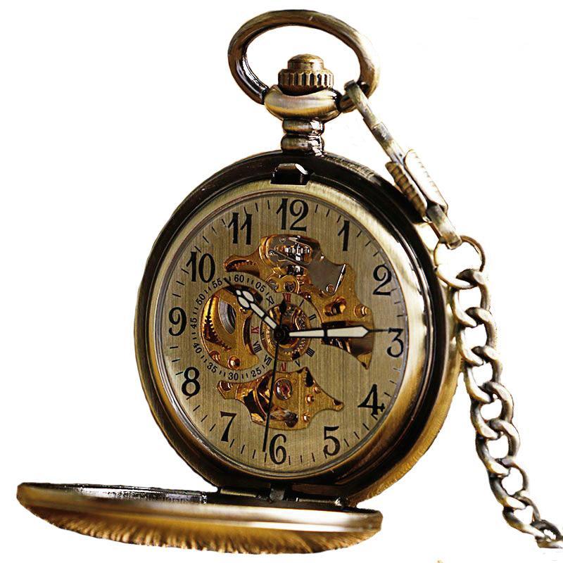 Cassa vintage per orologio da tasca, senza movimento, ottimo stato