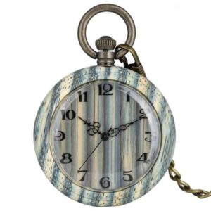 Orologio da Tasca in Legno di Bambù