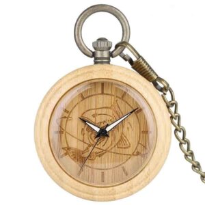 Orologio da Tasca in Legno di Carpino