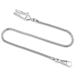 Catena a maglia serpente per orologio da tasca — Argento