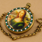 Orologio cipolla meccanico in rame