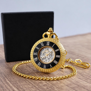 Orologio cipolla vintage meccanico con numeri romani