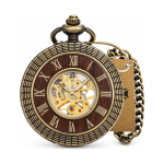 Orologio cipolla vintage meccanico con numeri romani — Dorato