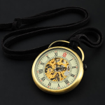 Orologio da tasca a quadrante aperto con numeri romani
