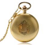 Orologio da tasca automatico dorato con numeri romani