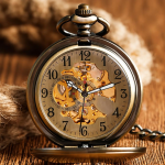 Orologio da tasca automatico scheletrato in lega