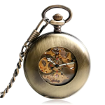 Orologio da tasca automatico scheletrato in lega
