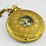 Orologio da tasca double hunter in rame