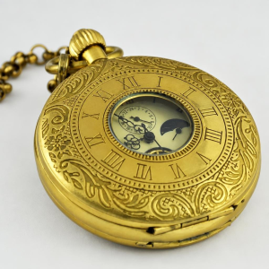 Orologio da tasca double hunter in rame