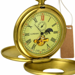 Orologio da tasca double hunter in rame