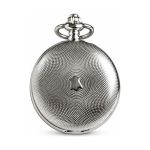 Orologio da tasca Double Hunter meccanico argentato