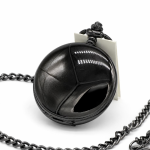 Orologio da tasca Double Hunter steampunk nero