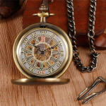 Orologio da tasca meccanico inciso