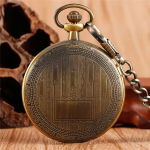 Orologio da tasca meccanico inciso