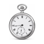 Orologio da tasca meccanico VIGOROSO in acciaio