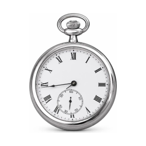 Orologio da tasca meccanico VIGOROSO in acciaio