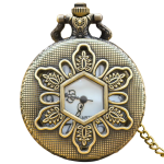 Orologio da tasca quartz vintage con decoro floreale