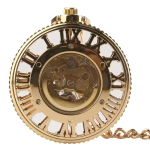Orologio da tasca scheletrato automatico dorato
