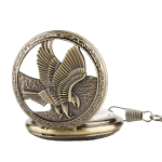 Orologio da tasca scheletrato con aquila in volo