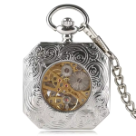 Orologio da taschino a carica manuale con tigre