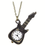 Orologio da taschino a forma di chitarra al quarzo