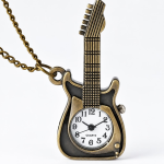 Orologio da taschino a forma di chitarra al quarzo