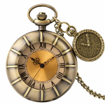Orologio da taschino al quarzo antico con catena