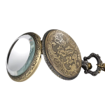 Orologio da taschino al quarzo antico con catena