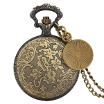 Orologio da taschino al quarzo antico con catena