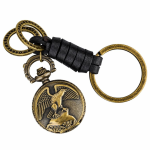 Orologio da taschino al quarzo con aquila in rilievo
