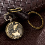 Orologio da taschino al quarzo con aquila in rilievo
