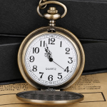 Orologio da taschino al quarzo con cervi in lega