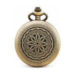 Orologio da taschino al quarzo con fiore traforato