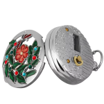 Orologio da taschino al quarzo con musica e libellula