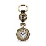 Orologio da taschino al quarzo con portachiavi vintage