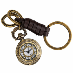 Orologio da taschino al quarzo con portachiavi vintage