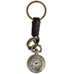 Orologio da taschino al quarzo con portachiavi vintage