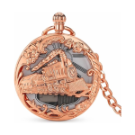 Orologio da taschino al quarzo con quadrante floreale