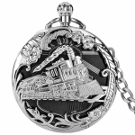Orologio da taschino al quarzo con quadrante floreale