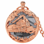 Orologio da taschino al quarzo con quadrante floreale