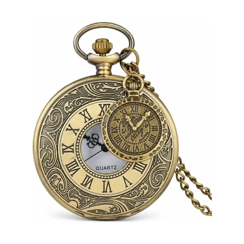 Orologio da taschino al quarzo stile antico