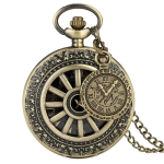 Orologio da taschino al quarzo stile antico — Quadrante traforato