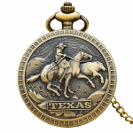 Orologio da taschino al quarzo texano con rodeo — Singolo