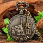 Orologio da taschino al quarzo Tour Eiffel