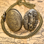 Orologio da taschino al quarzo vintage con camioncino