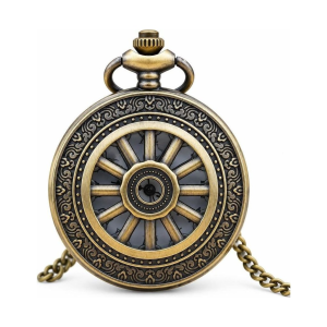 Orologio da taschino al quarzo vintage in bronzo