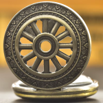 Orologio da taschino al quarzo vintage in bronzo