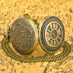 Orologio da taschino al quarzo vintage in bronzo